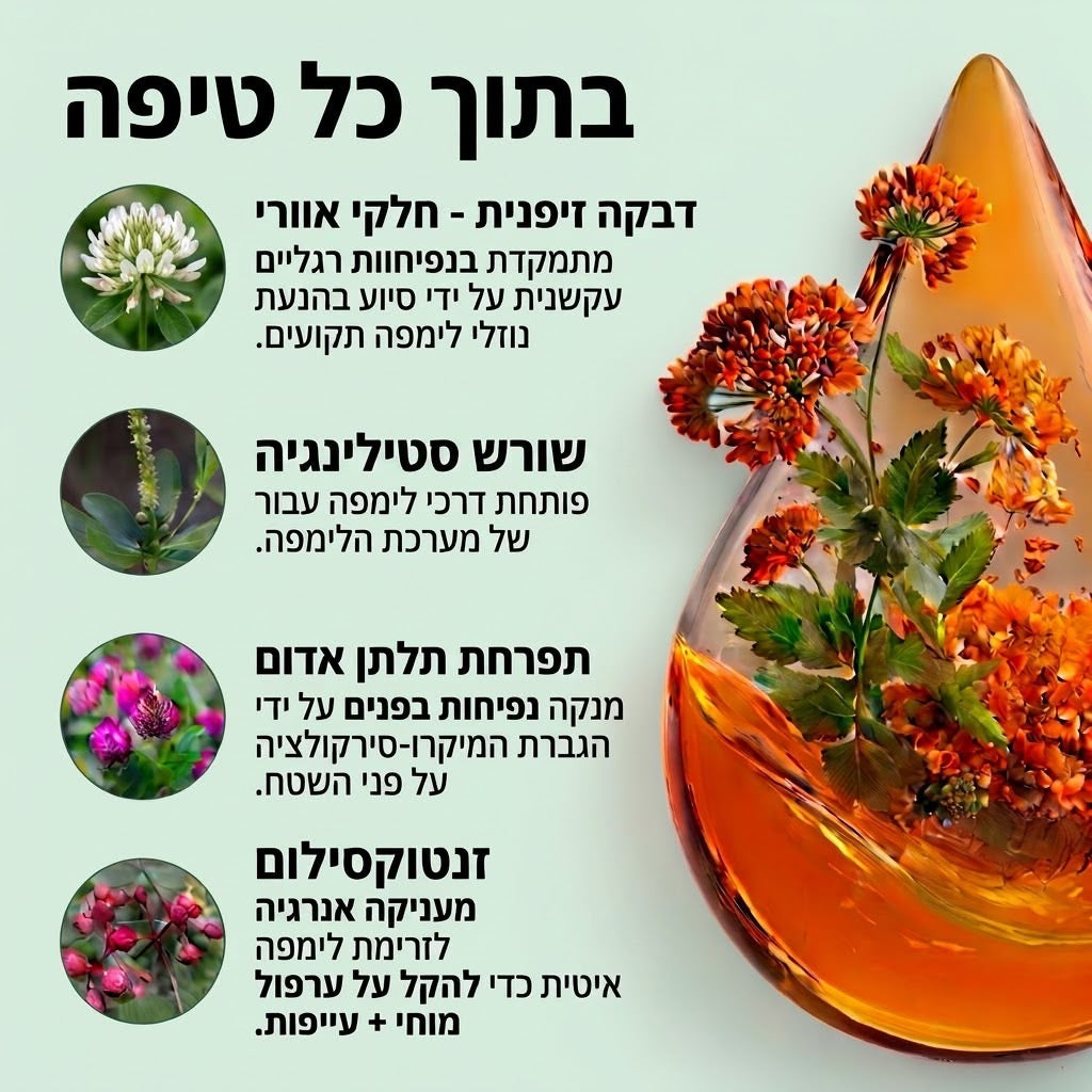 תוסף תזונה צמחי למערכת הלימפה בטיפות, לימפיטה®